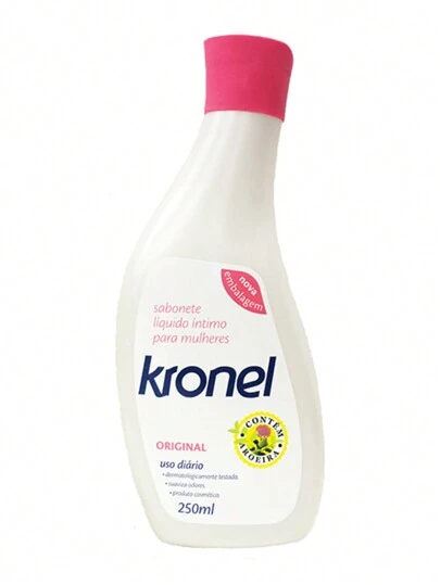Sabonete intimo Kronel feminino aroeira cicatrizante regulador de PH elimina maus odores 250 mL