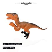 6pcs Dinosaur Toy Set Including Tyrannosaurus Rex, Velociraptor, Baryonyx, Triceratops, Spinosaurus, Random Color, Prehistoric Dinosaur Models For Kids Room Decor, Children's Festival Gift - Multicolor - View 15