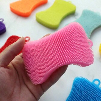 Silicone Sponge Dishwashing Sponge Cleaning Utensil Kitchen Tool Home Accessories,Kitchen,Bathroom,Home,Household Suppliers
