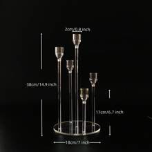 3/6/18/24/36件亚克力烛台套装,锥形烛台,适用于婚礼装饰、餐厅、情人节蜡烛装饰、锥形烛台套装、新年礼物、活动装饰 - 透明壓克力 - 查看 8