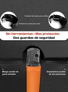 Esmeriladora Angular Pulidora  Accesorios Color Naranja Frecuencia860 W 127v +10 60 Hz - Tipo de Enchufe A USA (110-127V) - Ver 4