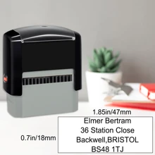 1Pc Custom Stamp,Clear And Crisp Impressions,Personalized Self-Inking Rubber Stamp,Use For Address Stamp And More