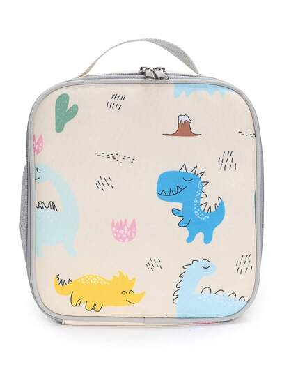 简约经典保温午餐盒，可重复使用的儿童学校午餐袋，防漏软冷藏手提袋，适合男孩女孩野餐和沙滩食物