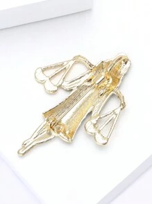 Fashionable Enamel Female Lawyer Brooch For Women Men Dress Suit Accessories Party Banquet Gift
