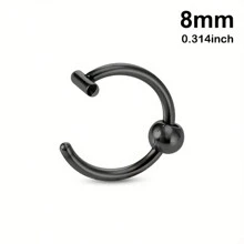 1/3pcs Fake Lip Ring Fake Piercing Stainless Steel Fake Nose Ring Septum Non Piercing Punk Women Body Jewelry