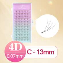 SONG LASHES 4D 5D Sharp Thin Pointy Base Premade Fans Eyelash Extensions Make Up Tool For Salon Beauty C D Curl Lash Clusters, Eyelash Clusters, Individual Eyelashes, Lashes, Fake Lashes - Black - View 10