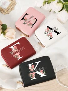 Burgundrote Tasche Charlie Rotwein Roter Umschlag Modische und hochwertige Kartenetui Tasche Leicht zu tragen Münztasche mit mehreren Fächern Reißverschluss Multi-Slot Einfache Kreditkartenfächer Multifunktions Damenbrieftasche Kartentasche Mini Geldbörse Geldbeutel Kartenetui