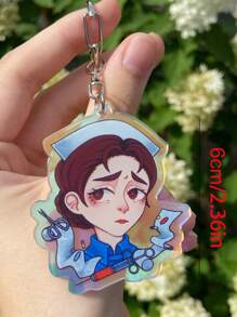 Customized Product (1 Piece): Customized Image/Photo; Customized Acrylic Keychain, Personalized Acrylic Key Chain, Irregularly Shaped Acrylic Car Keychain, Backpack Pendant. - Circle Laser Keychain - View 7