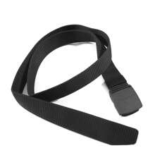 1 pieza Cinturón táctico deportivo para exteriores, cinturón de lona de alta calidad para hombres y mujeres, de secado rápido con hebilla de plástico, para escuela o verano