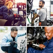 Tire Lever Spoon Set - Motorbike Car Tire Metal Spoon Remover Tyre Lever Tire Rim Opener Auto Motor Car Bike Electric Scooter Tire Changing Tools, Changing Lever Accessories - Silver - View 6