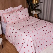 3-Piece Queen Size Bedspread Kit Essencialle 160 Thread Count Cotton Various Colors - bọ rùa - Xem 5