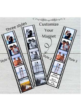 Personalised Photo Strip Magnet. Custom Memory Photo Booth Fridge Magnet. Personalised Romantic, Birthday, Anniversary, Gift For Him Or Her.Valentine's Day Gift, Valentines, Gift For Her, Gift For Him, Gift For Mum, Gift For Friends, Home Decor, Decoration, Personalized Gift, Custom Gift