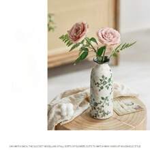 Retro Mini Crackle Ceramic Flower Vase, Single Stem Hydroponic Vase Decor, Rustic Floral Arrangement, Valentine's Day Gift Gifts Birthday Graduation Home Decor Room Decor Glass Vase