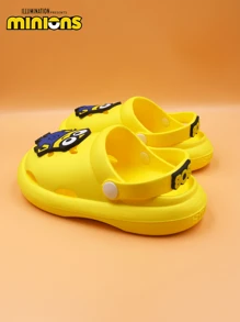 Minions 凉鞋、鞋子、镂空凉鞋、防水透气穿孔凉鞋，适合夏季/秋季、休闲户外/通勤、卡通可爱柔软浴室室内和家居 - 适合男孩和女孩、儿童