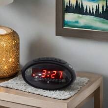 Radio Reloj Despertador Digital Select Sound 4382 Luz Led Radio AM/FM MP3 Pantalla de 4" Alarma Snooze - Negro - Ver 1
