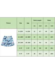 Kids Boys Swim Trunks Summer Cute Turtle/Shark Print Elastic Beach Board Shorts Toddler Swimwear Bathing Suit