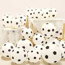 12/20/25pcs/Set Football Themed Latex Balloons, 12 Inch, Birthday Party, Match Victory Celebration Decorations