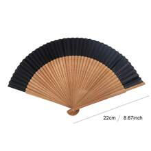 1 Stück faltbarer Fächer, chinesisch-japanischer Damengabe-Dekor, elegante Fächer, Qualitätsholz, für Zuhause, Tanzpartys, Hochzeit, 8 Farben