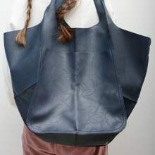 Retro Handmade Beach Tote Bag - Large, High Capacity, Multifunctional Synthetic Handbag For Women, Sturdy Construction, 1pc - Black - View 7