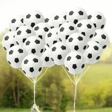12/20/25pcs/Set Football Themed Latex Balloons, 12 Inch, Birthday Party, Match Victory Celebration Decorations