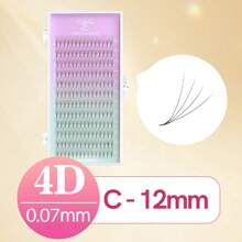 SONG LASHES 4D 5D Sharp Thin Pointy Base Premade Fans Eyelash Extensions Make Up Tool For Salon Beauty C D Curl Lash Clusters, Eyelash Clusters, Individual Eyelashes, Lashes, Fake Lashes - Black - View 27