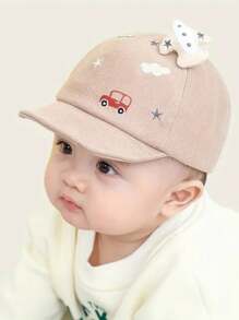 Baby Hat, Cute Car Graphic Soft Brim Baseball Cap For Toddler Boys & Girls, Suitable For Outdoor Activities, 3-12 Months, Autumn/Spring - Multicolor - View 5