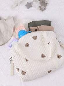 Diaper Bag Tote, Maternity Bag, Travel Diaper Tote, Multifunction Baby Bag, Baby Nappy Bags, Messenger Bag 1pc Large Capacity Baby Stroller Storage Hanging Bag For Traveling, Mommy Bag - Multicolor - View 7