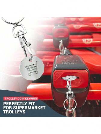 1pc Shopping Cart Token Keychain Set, United Kingdom | Shopping Cart Coin Keychain | Supermarket Shopping Cart Token | New British Pound Coin Shopping Cart Token | Shopping Cart Coin | Shopping Cart Coin Keychain Car Accessories Bag Charm Backpack For School Cute Goth Y2k Halloween Accessories Teachers Day Bag Accessories Lanyards With Id Holder Car Accessories Bag Charms Christmas Gift Car Accessories Friend Sister Gift Ideas
