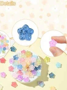 30Pcs Baking Paint Glass Beads, Flower, 12.5x13x4.5mm, Hole: 1.2mm