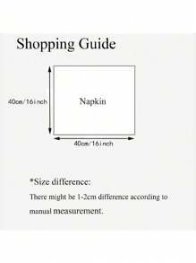 1/6/10pcs Red Party & Holiday Themed Decorative Napkins - Red - View 3