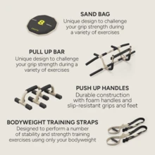 Centr By Chris Hemsworth Strength Training Kit, Home Workout Equipment, 6 Piece Set + 3-Month Membership - 黑色 - 查看 5