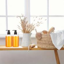 5 verpakkingen navulbare PET-pompdispenserflessen - 8,45 oz helder, lekvrij, olievrij voor shampoo, body wash, massageoliën, DEHP-vrije cilinder met soepele drukpomp