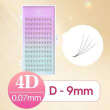SONG LASHES 4D 5D Sharp Thin Pointy Base Premade Fans Eyelash Extensions Make Up Tool For Salon Beauty C D Curl Lash Clusters, Eyelash Clusters, Individual Eyelashes, Lashes, Fake Lashes - Black - View 12