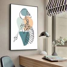 1 pieza Póster de arte de pared sin marco Anatómico médico abstracto: Corazón, diente, hueso Cartel de arte nórdico Decoración mural para juegos - Multicolor - Ver 19