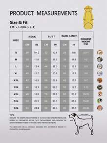 PETSIN 户外休闲宠物黄色防水雨衣 - 黃色 - 查看 10