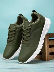 Men's Fashionable Road Running Shoes Non Slip Fitness Shoes Soft And Comfortable Sports Shoes Workout Gym Shoes Lightweight Fitness Shoes Green