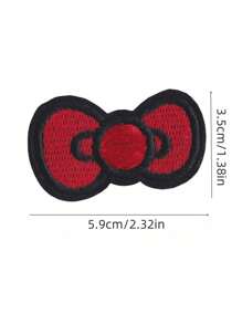 Sanrio 1 pezzo Patch termoadesivo carino con gattini cartoni animati e motivi anime, per decorare vestiti, t-shirt, borse, scarpe, ricamo su tessuto