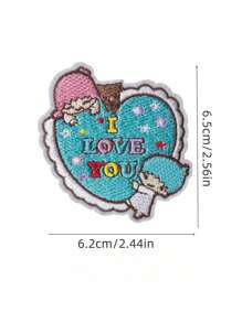Sanrio 1 pezzo Patch termoadesivo carino con gattini cartoni animati e motivi anime, per decorare vestiti, t-shirt, borse, scarpe, ricamo su tessuto