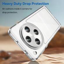 New Luxury Mobile Phone Cases For OPPO Find X8 Pro, Reno12, FS A80, A60, A40M, A40, Reno11 Pro, A3 Pro, A3X, A2, A79, A78, A58, 15 Pro, 14T Pro, 14, 14, 13T, 13, 12T Pro, 12S Ultra, 12S, 12X, 12 Pro, 12 Lite, And Redmi Note 14 Pro, 13 Pro+, A3, A2+, A2, A1+, A1, 14C, 13C, 12C, 12, And Poco C75, C65, C51, C50, C31, F6 Pro, F5, F4, F3 - Clear - View 3