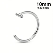 1/3pcs Fake Lip Ring Fake Piercing Stainless Steel Fake Nose Ring Septum Non Piercing Punk Women Body Jewelry