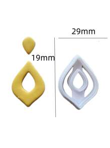 Simple Geometry Polymer Clay Cutter For Earring Making Soft Pottery Earrings Women DIY Studs Jewelry Pendants Clay Tools - Clay Cutters - View 15