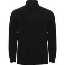 Roly Mens Himalaya Quarter Zip Fleece Jacket (Solid Black) - 155gsm 100% Polyester - Black - View 1