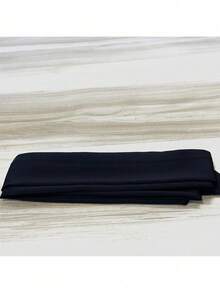 Spring And Summer New Style Muslim Women's Ice Silk Pleated Long-Sleeved High Slit Hem Dress Fashionable Solid Color Elegant Intellectual Ladies Robe