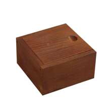 Caja de madera sin terminar con tapa deslizante, caja de madera de nuez de la India natural para tarjetas, caja de joyas para almacenamiento y decoración del hogar, de vuelta al colegio - Multicolor - Ver 16
