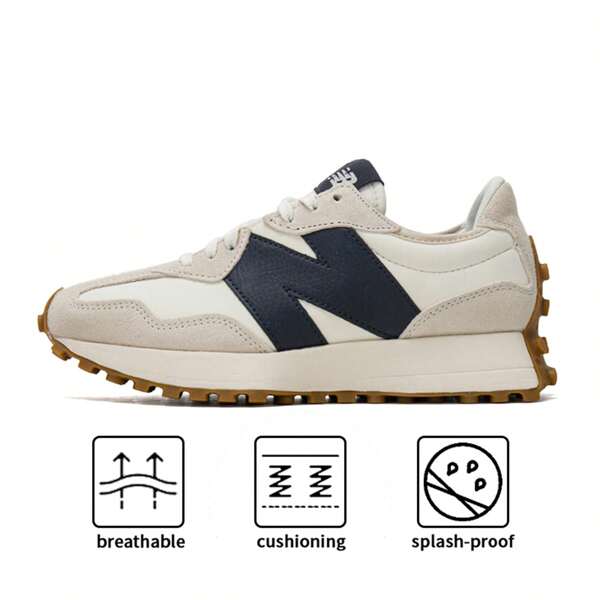 New Balance 327 Series Running Shoes, Grip & Shock Absorbing, Women's Indoor/Outdoor Fitness Training Sneakers, Model WS327KB-B