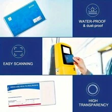20-Pack Transparante PVC ID-kaarthoezen - Zachte waterdichte kaarthouder voor visitekaartjes, socialezekerheidskaarten en ID-kaarten - Voor kantoor en dagelijks gebruik - Ideaal cadeau voor studenten en professionals