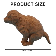 2Pcs Hilarious Puppy Poop Toothpaste Dispenser Funny Toothpaste Dispenser Dog Butt Toothpaste Topper Poop Toothpaste Cap Gift For Dog How To Put Lotion On Your Back (Yellow, One Size) Home Bathroom Decor Summer - 2pcs - View 4