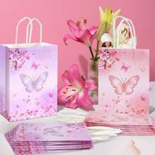 12 Pcs Strawberry Gift Bag, Strawberry Party Favor Bags Summer Strawberry Gift Bags Cute Strawberry Goodie Candy Paper Bags With Handles, For Berry First Birthday Party Supplies Wedding Decoration Fruit Strawberry Theme Party,Christmas Valentine Day