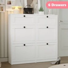 Shoe Cabinets - White - View 5