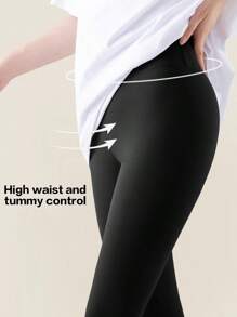 1PC Sports Yoga Belt 9/10 Length Yoga Pants With Suitable For Fitness, Exercise, Outdoor